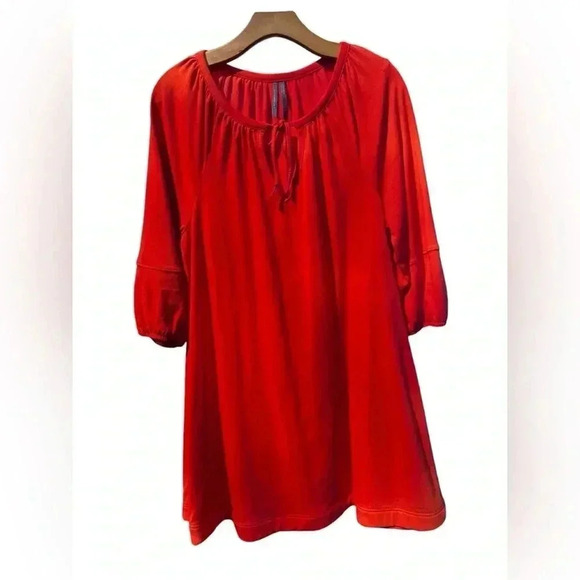 ANTHROPOLOGIE Orange Anais tunic dress Size S - Picture 7 of 16